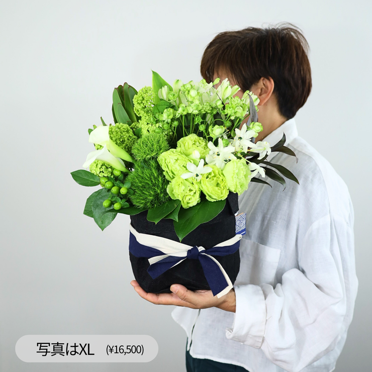 フラワーアレンジメント【White×Green】5,500~33,000