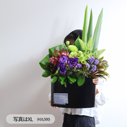 フラワーアレンジメント・バーティカルタイプ【Purple×Green】11,000~16,500