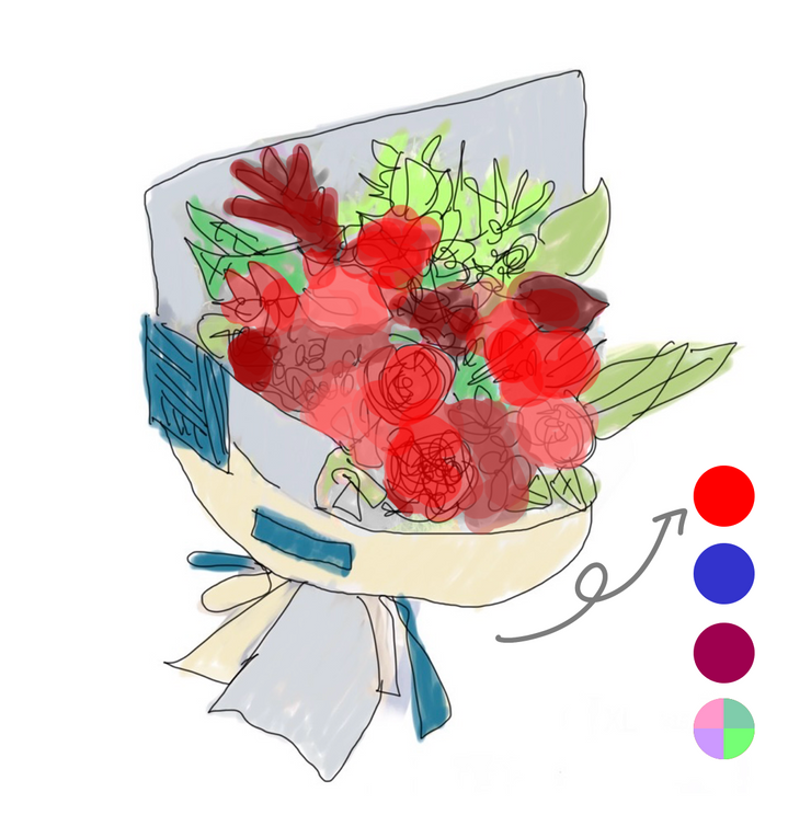 花束【カラーカスタム】